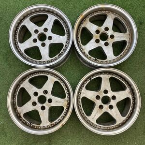 【0501】16インチ　8J　Stern　シュテルン　16×8J　ET7　PCD114.3　5穴　ハブ径67　中古アルミホイール4本