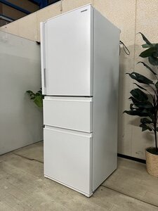 §展示級【東芝 TOSHIBA ノンフロン 3ドア 冷凍冷蔵庫 GR-V33SC(WU) 326L 2023年製 マットホワイト 自動製氷】Q01007