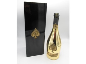 〓②ARMAND DE BRIGNAC BRUT アルマンド ブリニャック ブリュット ゴールド 空き瓶 750ml 箱つき シャンパン ボトル ξ