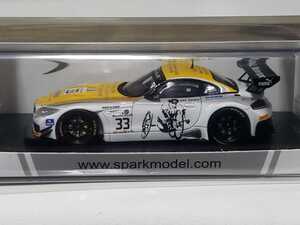 新品 1/43 スパーク SPARK BMW Z4 GT3 9th Portugal 2014　ドライバー：Alex Zanardi