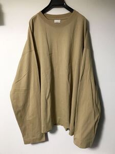 DRIES VAN NOTEN 22SS Oversized Longsleeve ロンT オーバーサイズ 長袖 Tシャツ リブレス カーキ