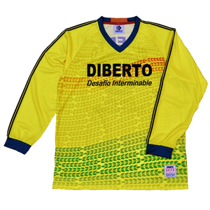 SALE! 日本製 DIBERTO (ディベルト) 長袖 プラクティスシャツ (M) | soccer futsal サッカー フットサル プラシャツ セール YELLOW 黄 秋田