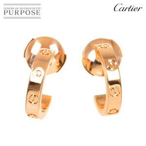 カルティエ Cartier ラブ ピアス K18 PG ピンクゴールド 750 Earring Pierced【証明書付き】 90260895