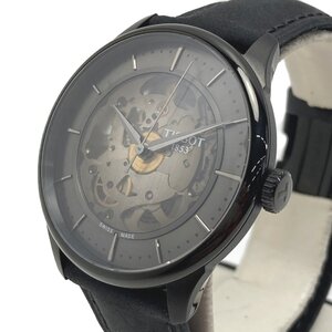 ☆☆ TISSOT ティソ シュマン・デ・トゥレル スケルトン T139.836.36.441.00 ブラック 自動巻き メンズ 腕時計 箱有 やや傷や汚れあり