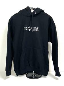 VOLCOM ボルコム A4132202BLK① メンズ Sサイズ パーカー シンプルなプルオーバー Parka ロゴ物 ブラック色 ヴォルコム 新品 即決 送料無料