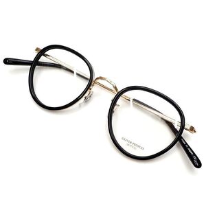 E05174 未使用品/OLIVER PEOPLES MP-2 眼鏡【サイズ：46□24-148】ブラック/ゴールド 雅 メガネ オリバーピープルズ メンズ レディース 