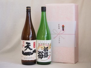 冬の贈り物お歳暮 めでたい日本酒贈り物2本セット(金鯱 初夢桜 純米 早川酒造 天一純米(三重県)) 1800ml×2本