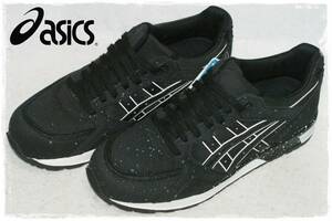 ★送料込み★未使用品★定価13,200円★US4.5/23cm アシックス タイガーasics Tiger ゲルライトGEL LYTE 黒/白 スプラッター ペンキ汚れ風