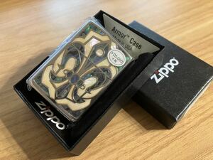 現品限り ZIPPO アーマー ジッポー ライター シェルリリー 象嵌 喫煙具 正規品 喫煙具 armor 高級