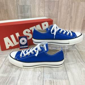 NZ7002●CONVERSE CANVAS ALL STAR J OX●6 1/2●ブルー レディース メンズ キャンバス スニーカー シューズ ローカット 日本製 コンバース