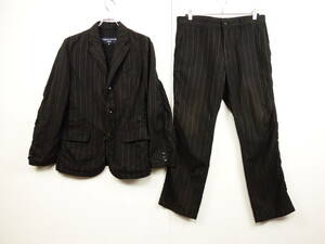 C781/COMME des GARCONS HOMME/コムデギャルソンオム/05s/日本製/パッカーリング コットンウール3Bスーツ/上下セットアップ/メンズ/ML