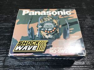 010903 Panasonic パナソニック Shock Wave 迷彩 RQ-SW20 ショックウェーブ ポータブルプレーヤー カセット ウォークマン カモフラ 元箱付