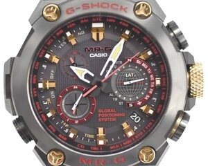 [美品] 稼働品【CASIO】カシオ G-SHOCK MR-G MRG-G1000B-1A4JR GPSハイブリッド電波ソーラー 動作OK 中古美品 定価33万円