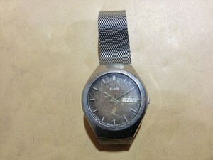 T【テ6-76】【送料無料】SEIKO セイコー/ELNIX 自動巻き 腕時計 0703-8040/ジャンク/※傷・汚れ有