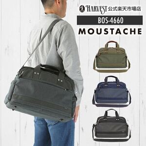 ☆ MOUSTACHE ムスタッシュ ボストンバッグ 旅行 大容量 ビジネスバッグ おしゃれ 2泊 ボストン バッグ 本革 レザー BOS 4660 ブラック ☆