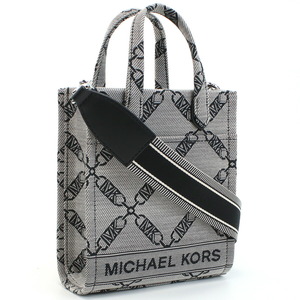 【新品 未使用 正規品】マイケルコース MICHAEL KORS GIGI トートバッグ ブランド 32F3S3GC4J 006 モノグラム ロゴ NAT-LUGG グレー系