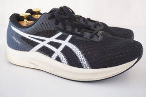 ASICS アシックス*27.5cm*ランニングシューズ/スニーカー/靴*黒/ブラックhyper speed/ハイパースピード* F921022