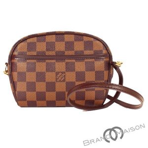 Aランク【ルイ・ヴィトン】ポシェット・イパネマ/N51296/ダミエ/LOUIS VUITTON/ショルダーバッグ/ポーチ/エベヌ/レディース