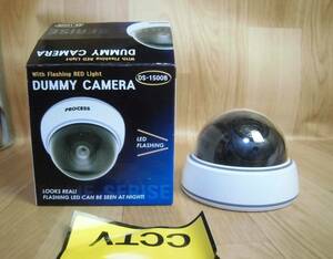 ドーム型ダミーカメラ DS-1500B 威嚇用LED