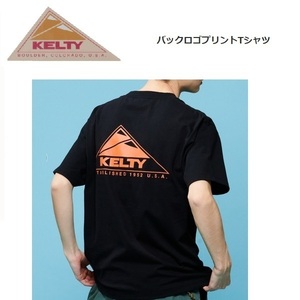 KELTY ケルティ バックロゴＴシャツ ブラック XL　KE23113032　メンズ　アウトドア　キャンプ　バックプリント