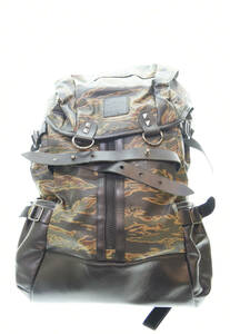 ◯ Schott ショット TIGER CAMO BACK PACK タイガーカモ バックパック 黒 ブラック 103