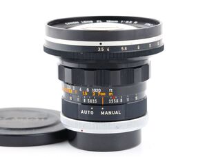 11096cmrk【ジャンク品】Canon FL 19mm F3.5 R 単焦点 超広角レンズ