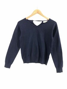 MISCH MASCH ミッシュマッシュ Vネック カットソー sizeM/ネイビー ◇■ ☆ dka6 レディース