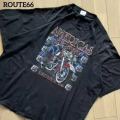 【希少】ROUTE66 バイカー　バイク　HIGHWAY tシャツ 黒