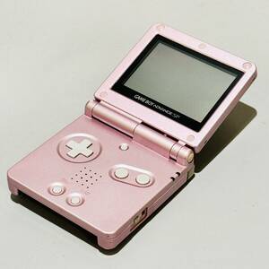 甲MJ18618　1円スタート　クリーニング済　動作確認済　ニンテンドー/任天堂　Nintendo　ゲームボーイアドバンスSP　AGS-001　本体　ピンク