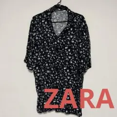 ZARA 柄シャツ　M