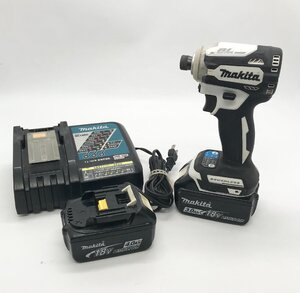 ◎N296 makita マキタ インパクトドライバ TD171 電動工具 バッテリ2個 BL1830B BL1840(ma)