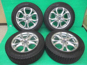 ダンロップ ウインターマックス205/60R16 マツダ純正 16×6.5J+50 5H-114.3 埼玉県発♪ 4本set アクセラ 205/60-16