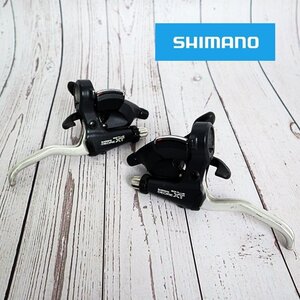 【1円★現状品】shimano シマノ デュアルコントロールレバー DEORE XT ST-M737 シフト&ブレーキ一体型レバー 3×8速 左右 動作未確認 43116