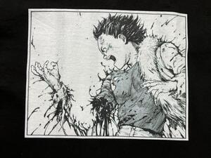 【未使用品】 アキラ AKIRA 鉄雄 テツオ 金田　カネダ akira Tシャツ ユニフォーム　ブラック　美品　XL　アニメ　綿　コットン