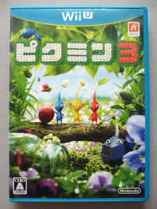 ★☆s 任天堂 Nintendo WiiU ピクミン3 PIKMIN3 ふしぎな生きもの 赤/青/黄/羽/岩/紫/白 ピクミン4の前に ソフト 美品 Wii U 送料無料 ☆★