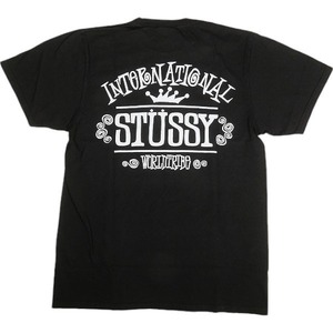 STUSSY ステューシー 24AW WORLDWIDE TEE PIGMENT DYED BLACK Tシャツ 黒 Size 【L】 【新古品・未使用品】 20805667