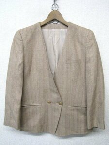 S2761：vintage Burberrys WILLIAM BROWN バーバリー ジャケット/ベージュ系/11AB2 ツイードジャケット ブレザー レディース 