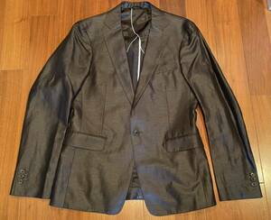 SUIT COMPANY スーツカンパニー サテン ジャケット フォーマル ブラック 175cm 6Drop