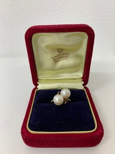 MIKIMOTO ミキモト リング パール K14 #12.5 ケース付き 【中古】 GIY48478