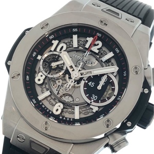 ウブロ HUBLOT ビッグバン ウニコ チタニウム 411.NX.1170.RX チタン/ラバー 腕時計 メンズ 中古