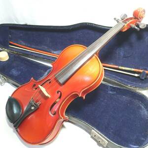 1968 SUZUKI No.102 1/2 バイオリン ハードケース付き 弓 松脂 付属 ストラディバリウスモデル 楽器/120サイズ