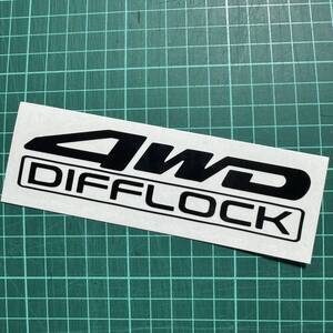 4WDデフロックステッカー　軽トラ　ハイゼット　キャリー　サンバー　アクティ　エブリー　デコトラ　四駆ステッカー　板金塗装　スズキ