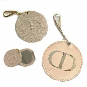 【CU】非売品ノベルティ Dior　ディオール　キーホルダー　ミラー　【ピンク】のみ　dior-key-mirror　ギフトビューティ【新品/正規品】