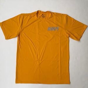 USA製New BalanceニューバランスUSネイビー トレーニング Tシャツ 【S】アメリカ製デッドストック米海軍SMALL新品NAVY未使用イエロー