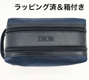 新品未使用　DIOR ノベルティ　メンズポーチ　ラッピング済　ショップ袋