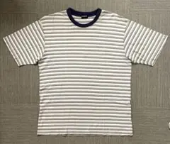 ◆【希少】90s OLD UNIQLO 紺タグ ボーダーTシャツ　Lサイズ