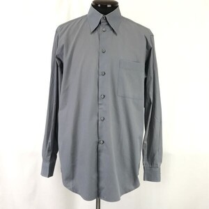 イタリア製☆ヴェルサーチ クラシック/VERSACE CLASSIC V2☆ボタンダウン/長袖シャツ【40/メンズM-L程度/グレー】Tops/Shirts◇cBH718