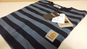 新品 CARHARTT WIP L/S Merrick Pocket T-SHIRT ボーダー 長袖ロング/カーハート IO30784/Merrick Stripe,Dark Navy Storm Blue サイズM