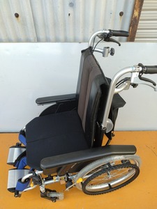 KS-23-0413-06 ヘッドレストなし　クッション・背もたれ・レッグサポート代用品　オアシス　リクライニング　自走式車椅子　 OS-11TRS