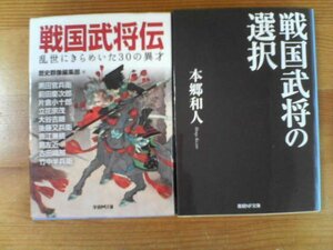 M▽文庫２冊　戦国武将の選択　本郷和人・戦国武将伝　乱世にきらめいた30の異才